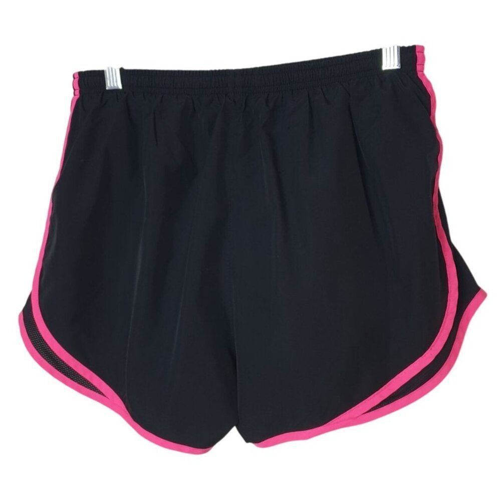 Nike Womens Running Shorts Size L Black Pink Sporty Dri-FIT Lined Athletic 3" - Picture 3 of 7